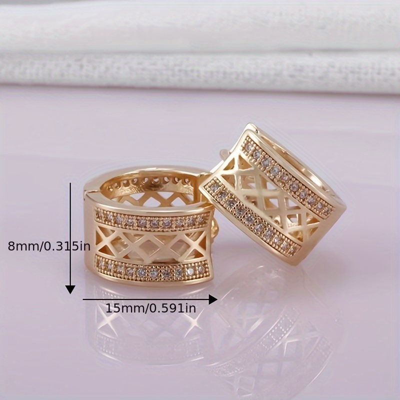2pcs New Style Hoop Earrings Set for Men and Women
